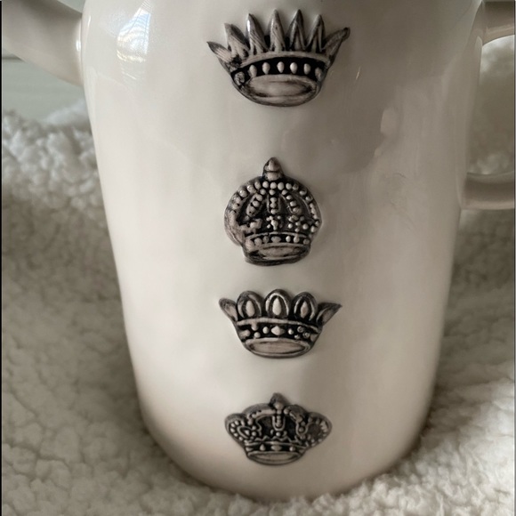 🌸SOLD🌸RAE DUNN 2014 Crown Teapot Extremely RARE - Picture 7 of 16
